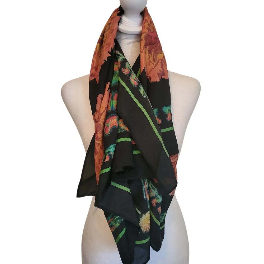 Floral Print Scarf